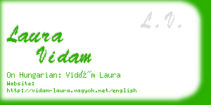 laura vidam business card